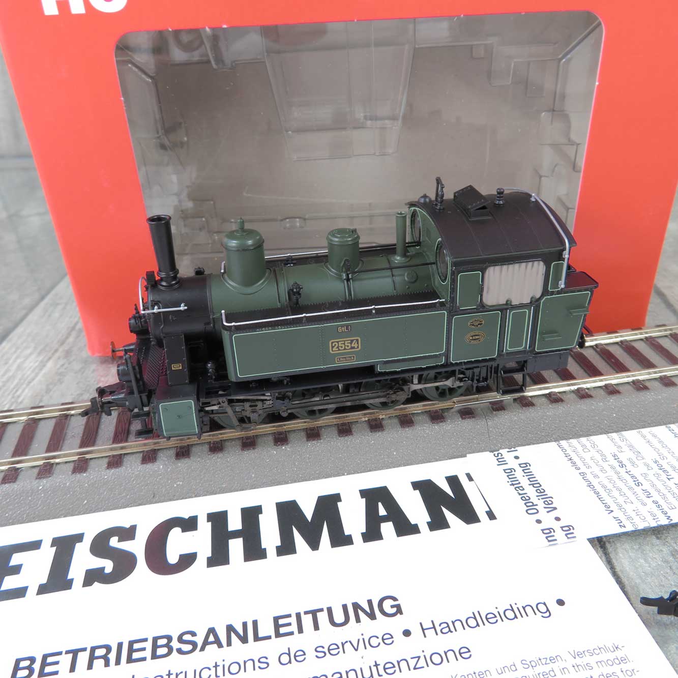 FLEISCHMANN 409802 - HO - K.Bay.Sts.B. - Dampflok 2554 M. DSS - OVP - # ...